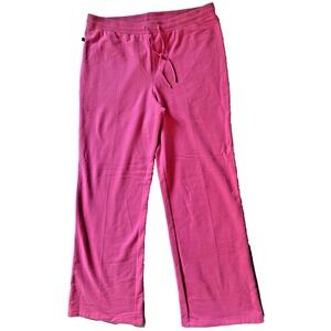 Lauren Ralph Lauren Pants Womens Large Pink Lounge Sweatpants Wide Leg Comfy